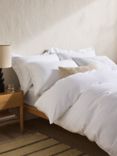 John Lewis Comfy & Relaxed Washed Cotton Bedding, White