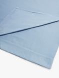 John Lewis Comfy & Relaxed Washed Cotton Flat Sheet, French Blue