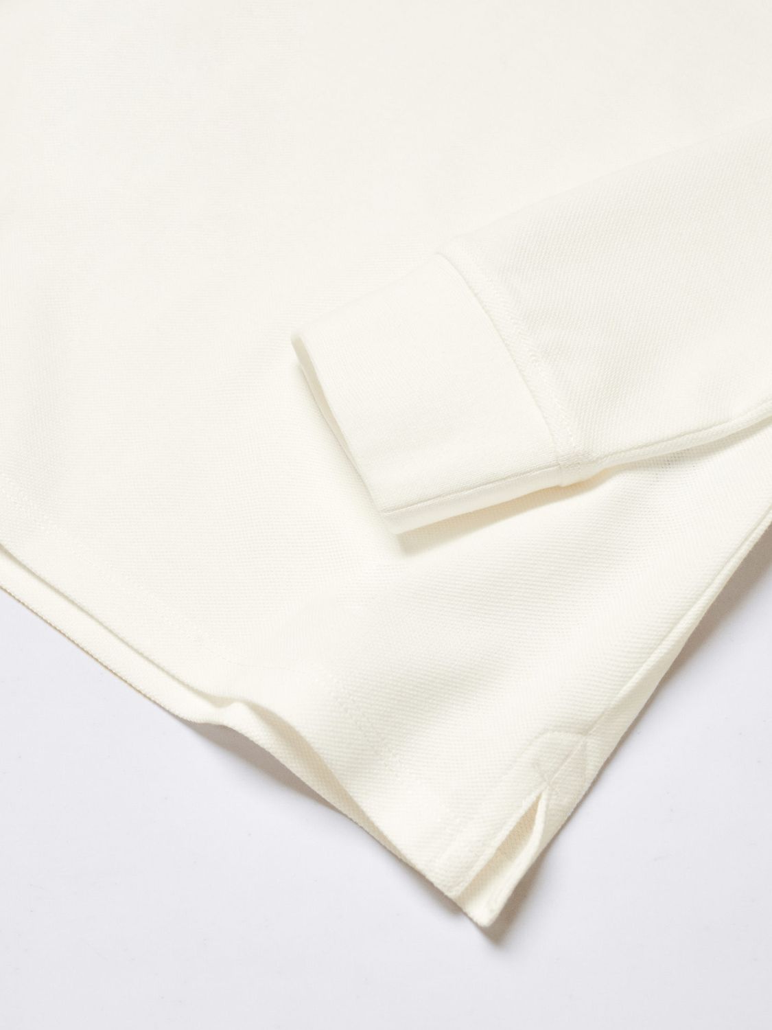 Mango Kids' Dani Long Sleeve Polo Shirt, Natural White, 11-12 years