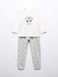 Mango Baby Soccer Pyjamas, Medium Grey