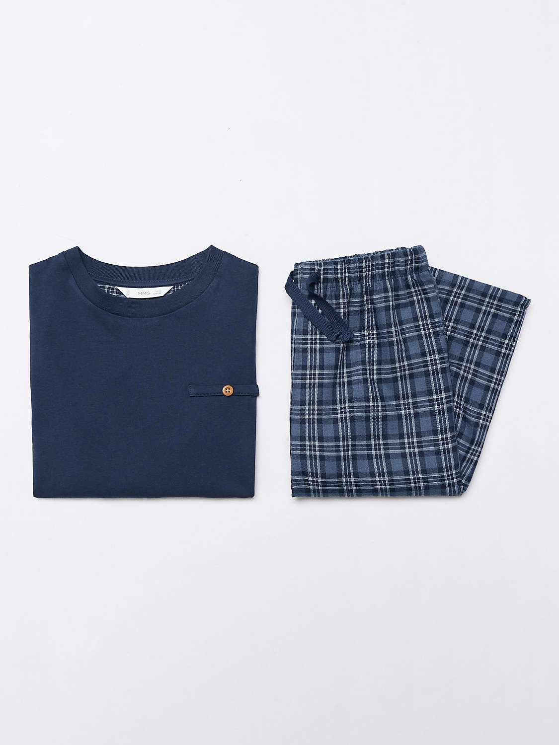 Buy Mango Kids' Victor Pyjamas, Medium Blue Online at johnlewis.com