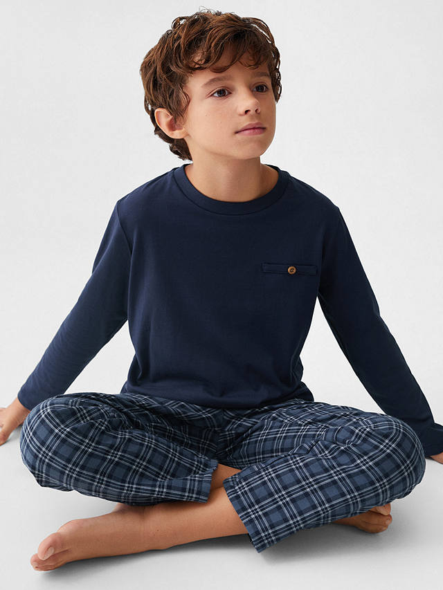 Mango Kids' Victor Pyjamas, Medium Blue