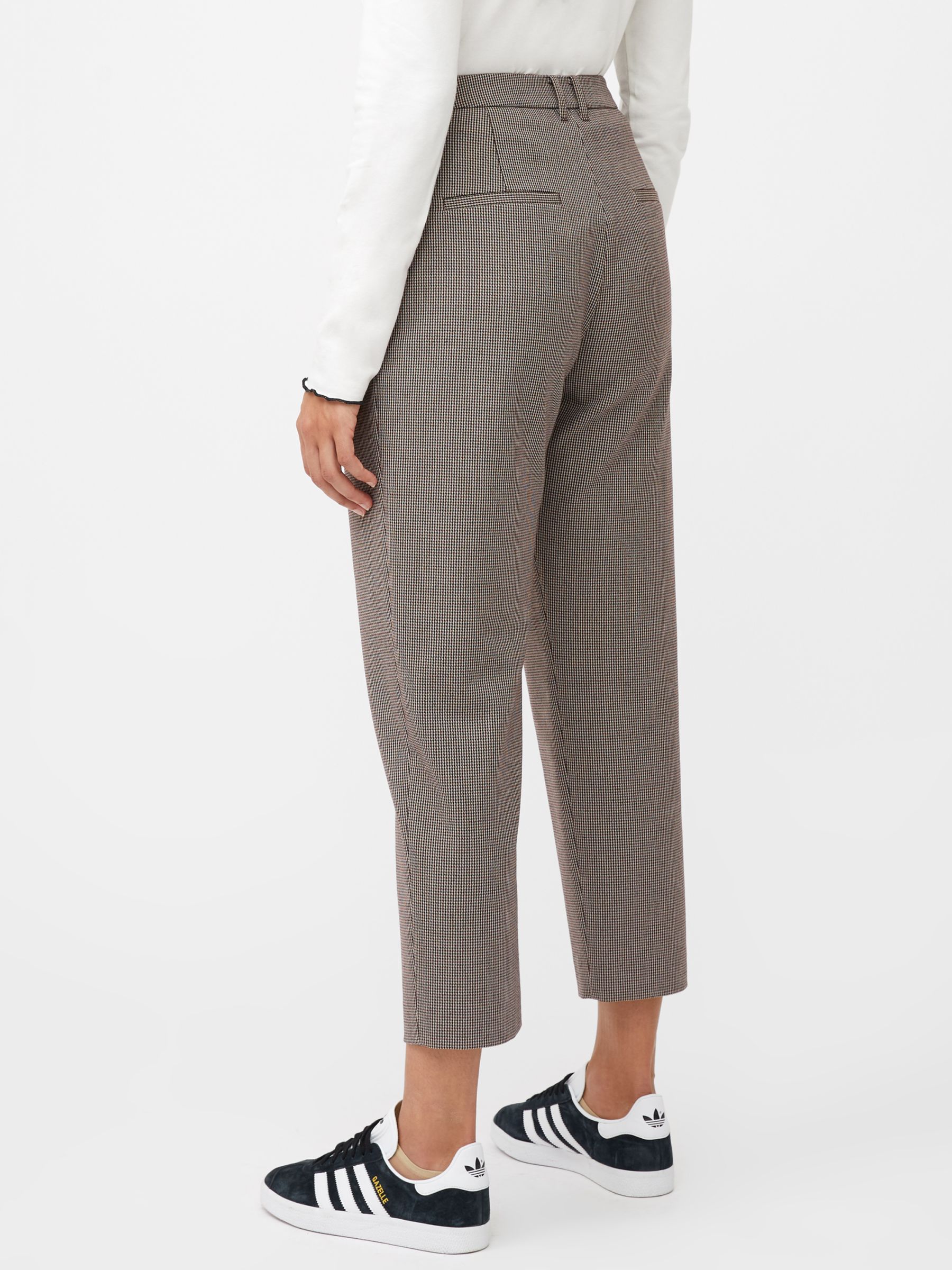 Great Plains Mini Check Winter Trousers, Brown/Multi, 8