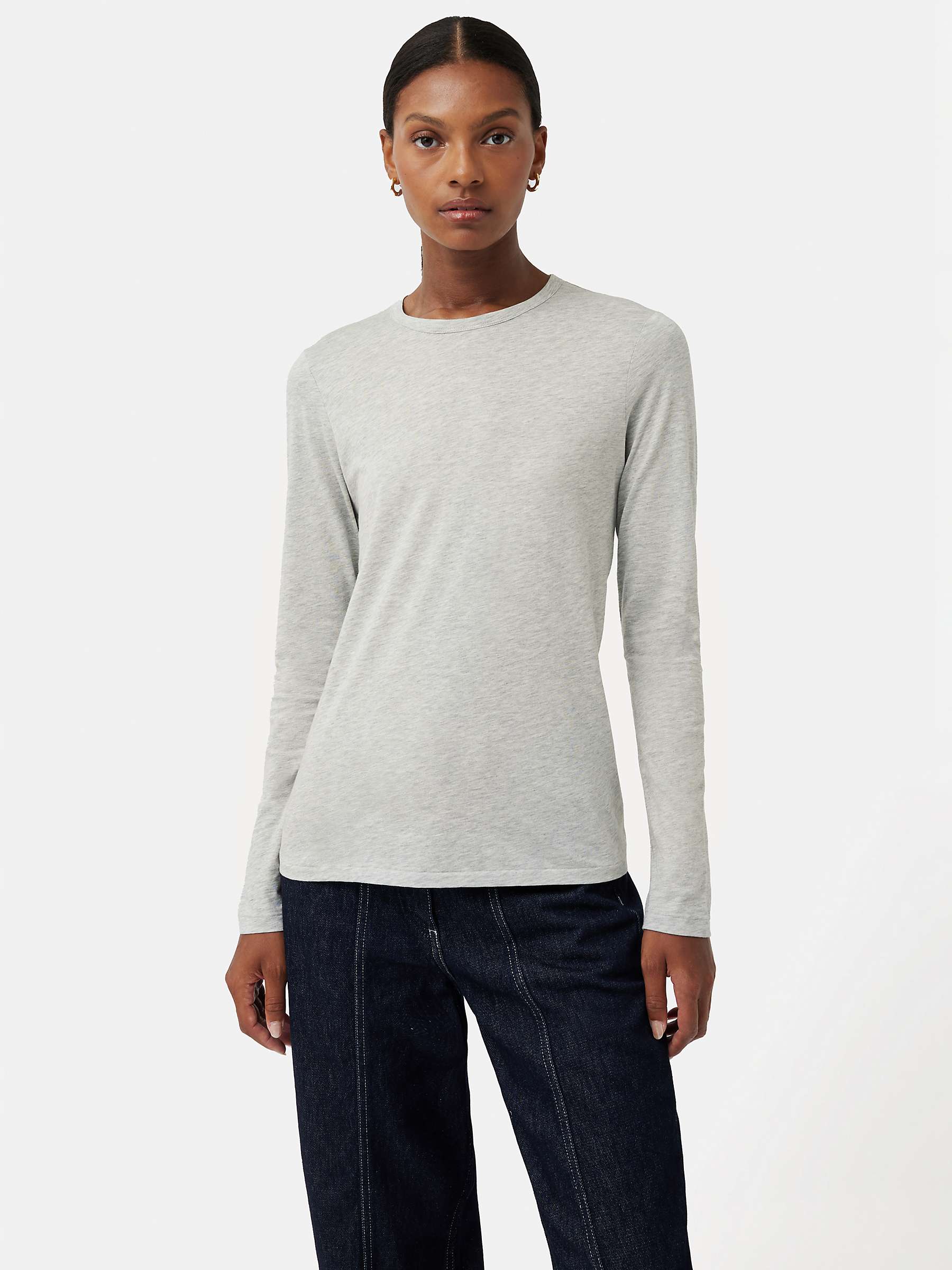 Buy Jigsaw Supima Cotton Long Sleeve T-Shirt Online at johnlewis.com
