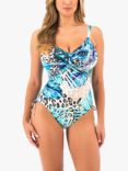 Fantasie Kabini Oasis Underwired Twist Front Swimsuit, Aegean