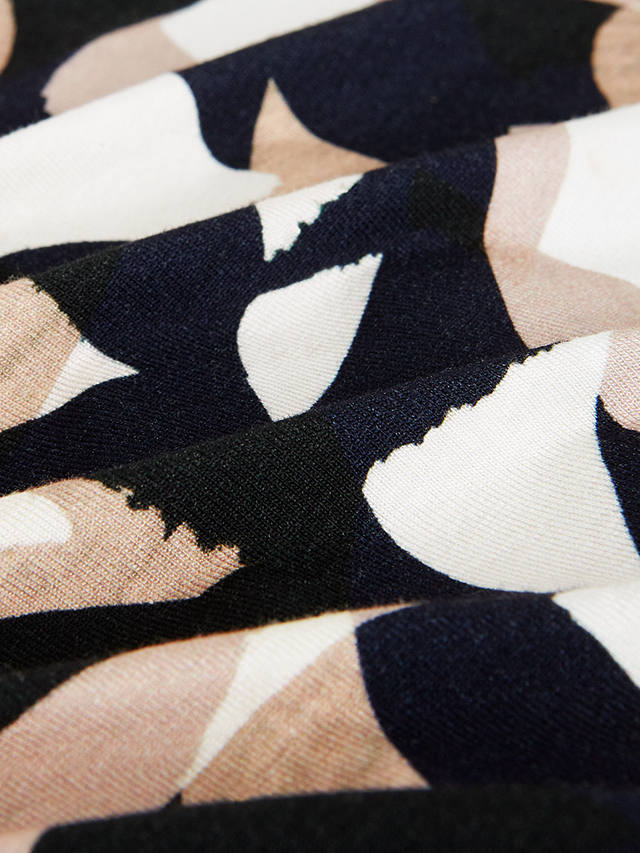 Phase Eight Jordana Geometric Print Midi Dress, Navy/Multi