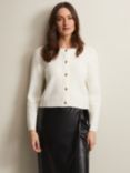 Phase Eight Bethina Boucle Cardigan, Ivory, Ivory