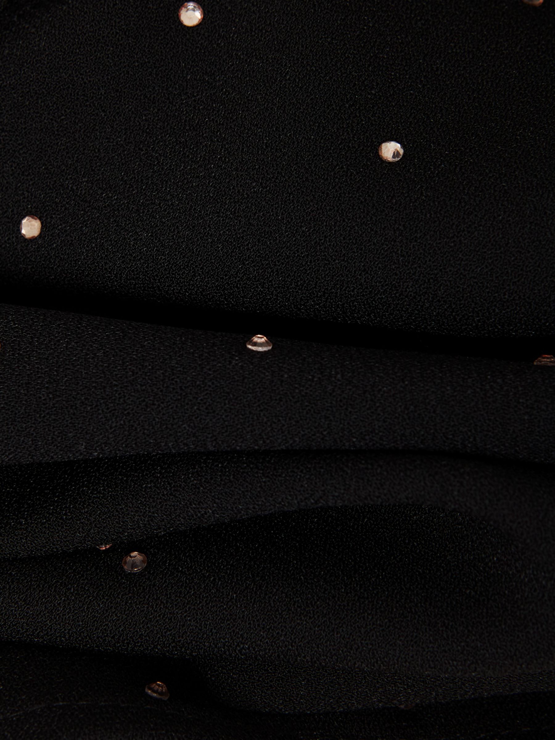 Buy Phase Eight Elowen Embellished Longline Shirt, Black Online at johnlewis.com
