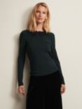Phase Eight Evelyn Fine Knit Top, Forest