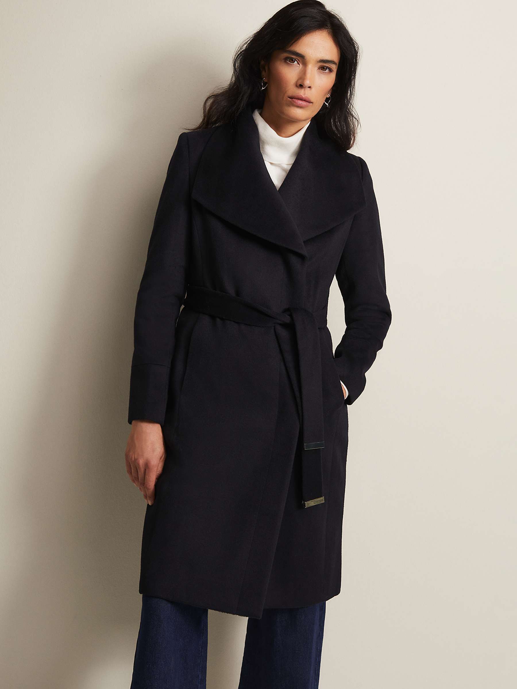Buy Phase Eight Nicci Belted Wool Blend Coat Online at johnlewis.com