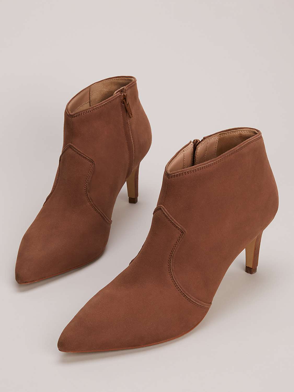 Buy Phase Eight Suede Shoe Boots, Tan Online at johnlewis.com