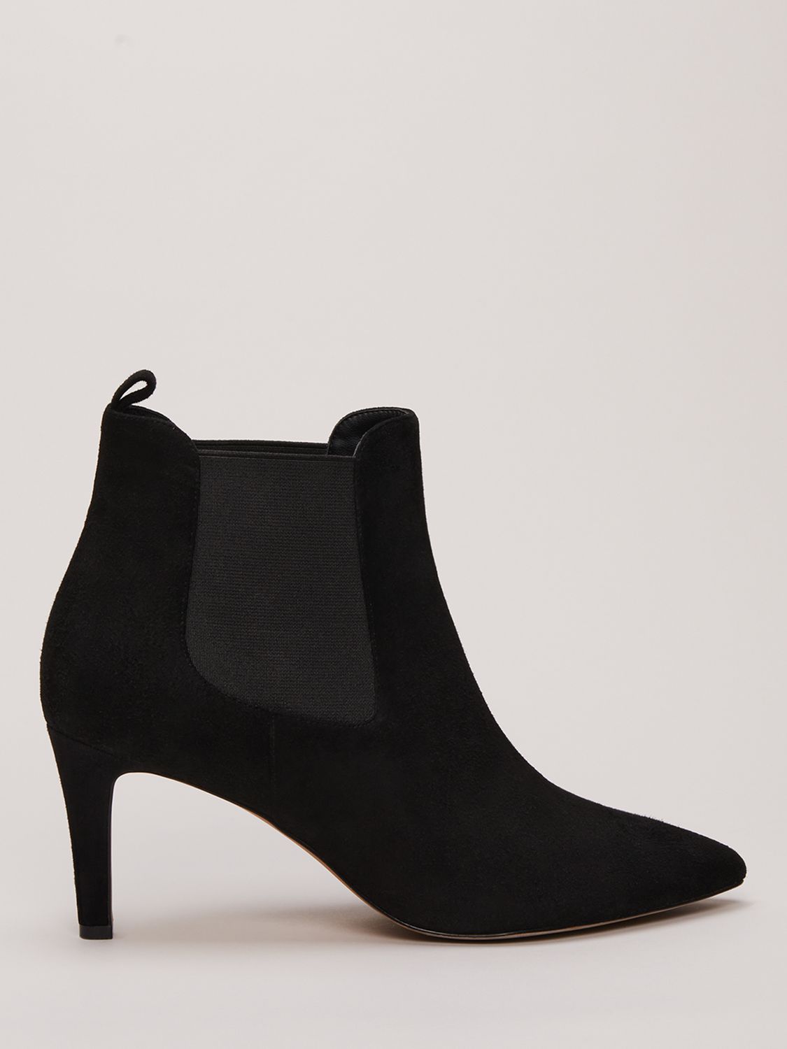 Phase Eight Suede Ankle Boots, Black at John Lewis & Partners