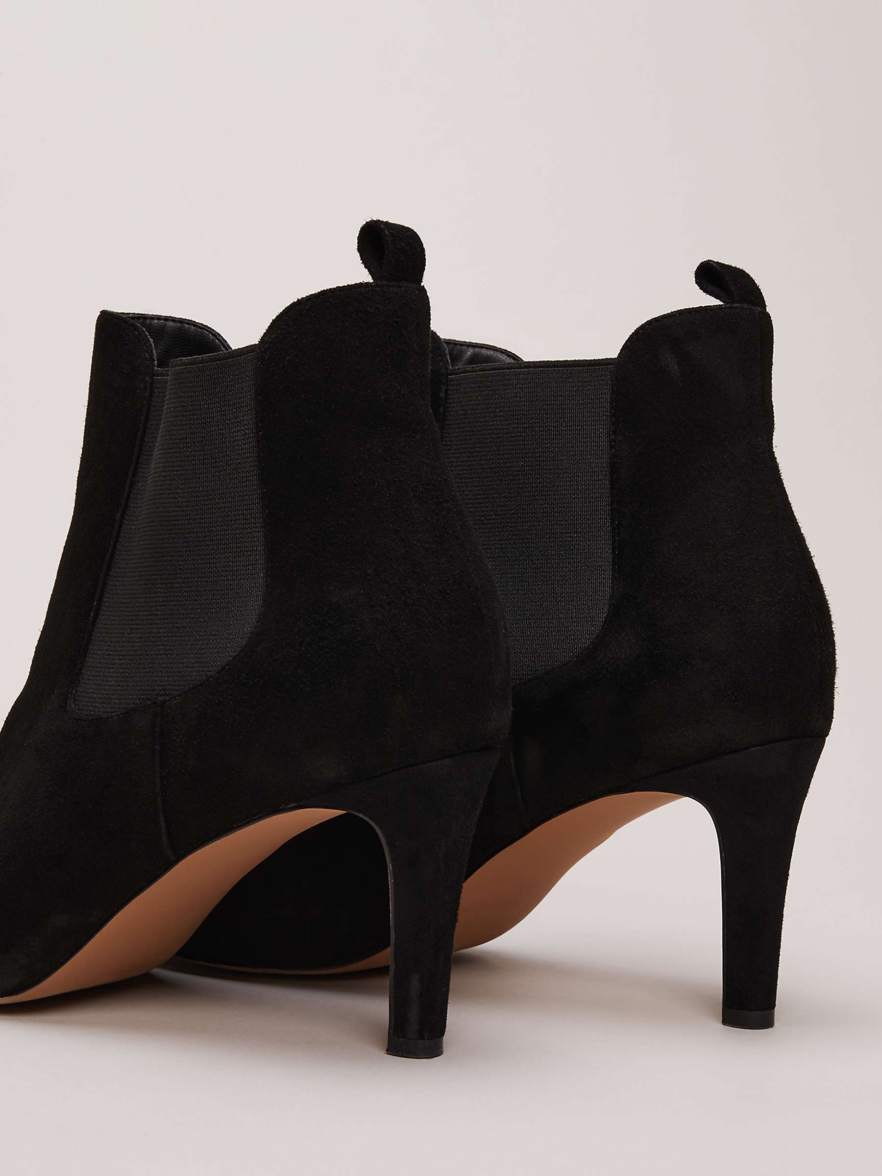 Buy Phase Eight Suede Ankle Boots, Black Online at johnlewis.com