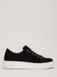 Phase Eight Velvet Flatform Trainers, Black, Black