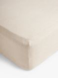 John Lewis Comfy & Relaxed Washed Linen Fitted Sheets, Undyed