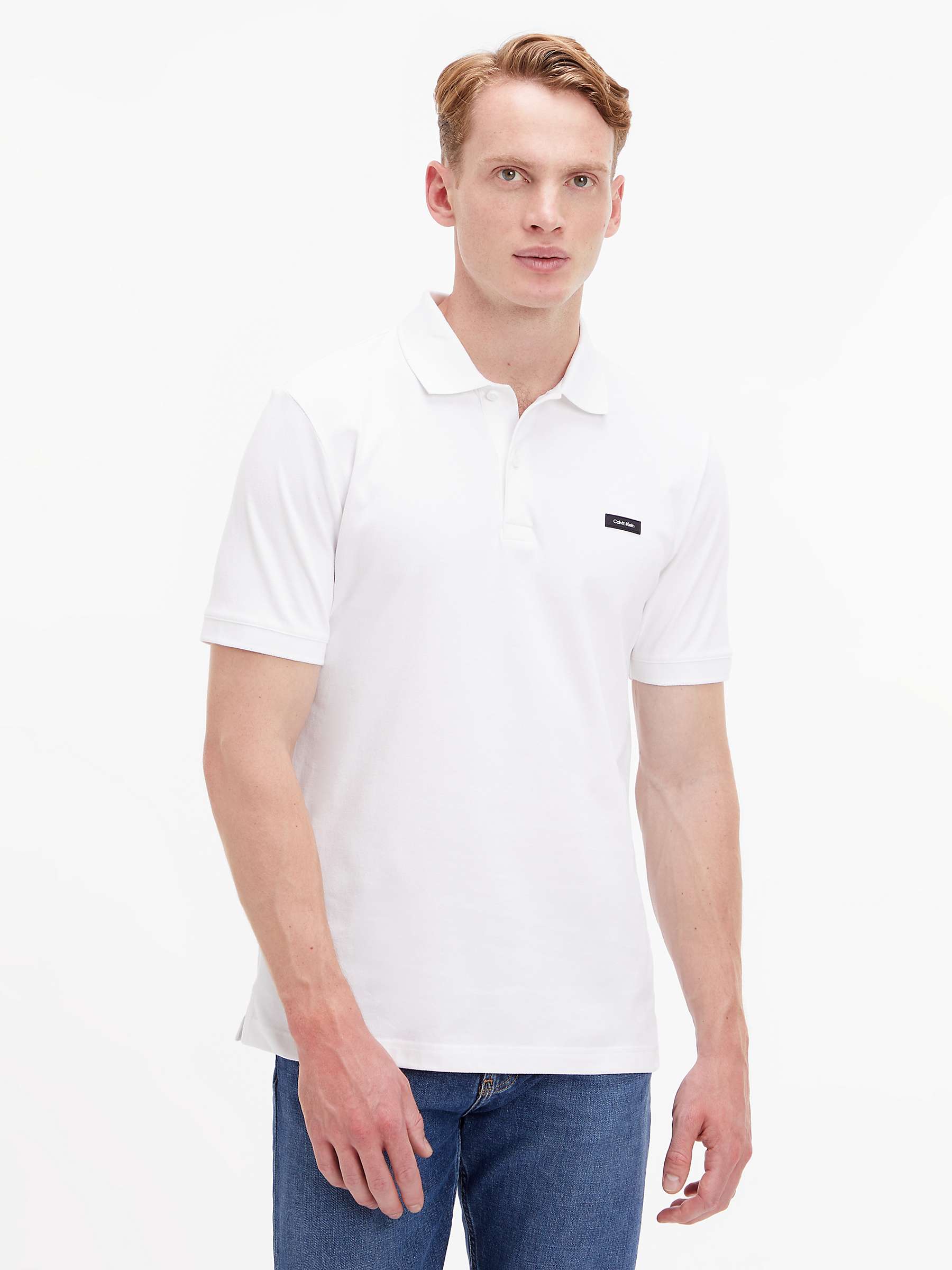Buy Calvin Klein Slim Stretch Pique Polo Shirt Online at johnlewis.com