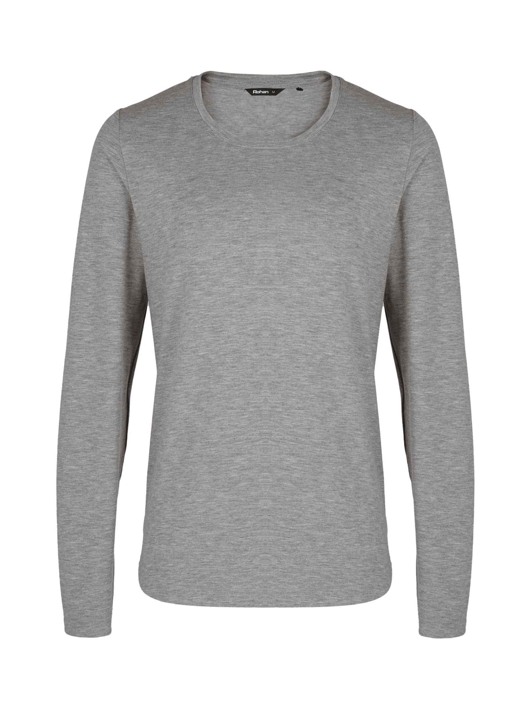 Rohan Basis T Long Sleeve Top, Mid Grey Marl at John Lewis & Partners