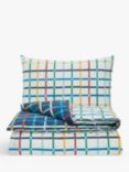 John Lewis ANYDAY Easy Care Check Reversible Duvet Cover and Pillowcase Set