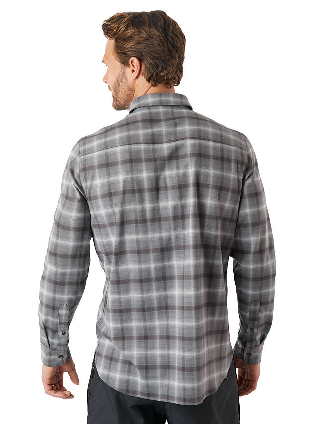 Rohan Dover Long Sleeve Check Shirt, Grey Rock