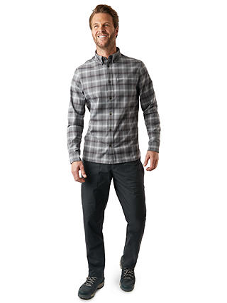 Rohan Dover Long Sleeve Check Shirt, Grey Rock