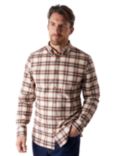 Rohan Dover Long Sleeve Check Shirt, Ecru/Red