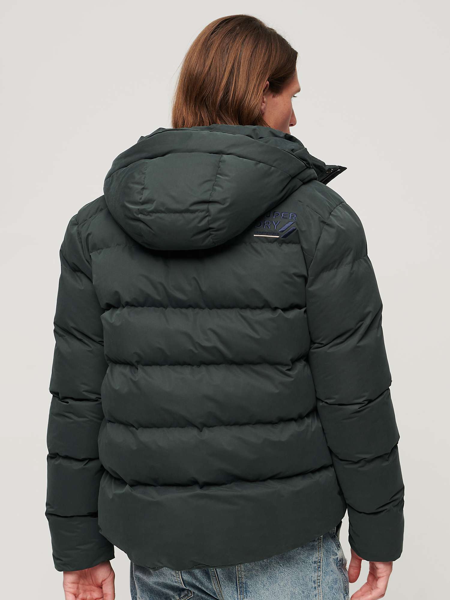 Buy Superdry Hooded Microfibre Sports Puffer Jacket Online at johnlewis.com