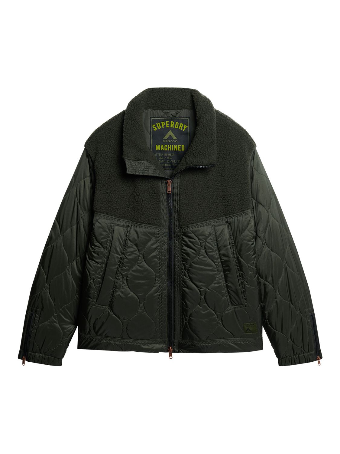 Superdry Sherpa Quilted Hybrid Jacket at John Lewis & Partners