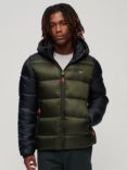Superdry Hooded Colour Block Sports Puffer Jacket