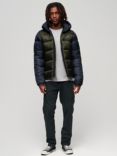 Superdry Hooded Colour Block Sports Puffer Jacket