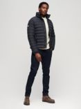 Superdry Fuji Embroidered Padded Jacket, Eclipse Navy