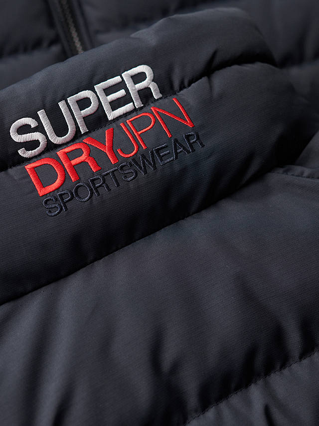 Superdry Fuji Embroidered Padded Jacket, Eclipse Navy