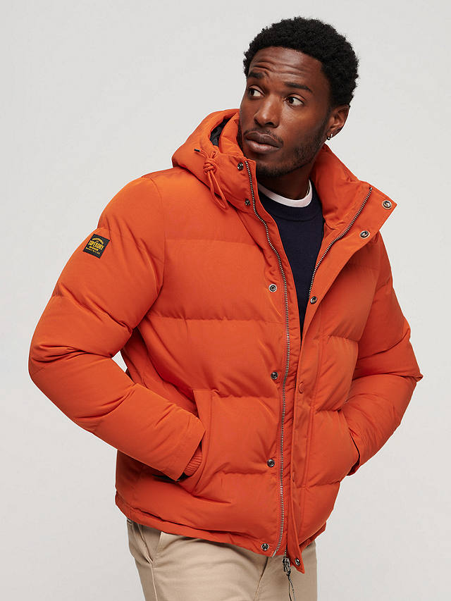 Superdry Everest Hooded Puffer Jacket, Pureed Pumpkin