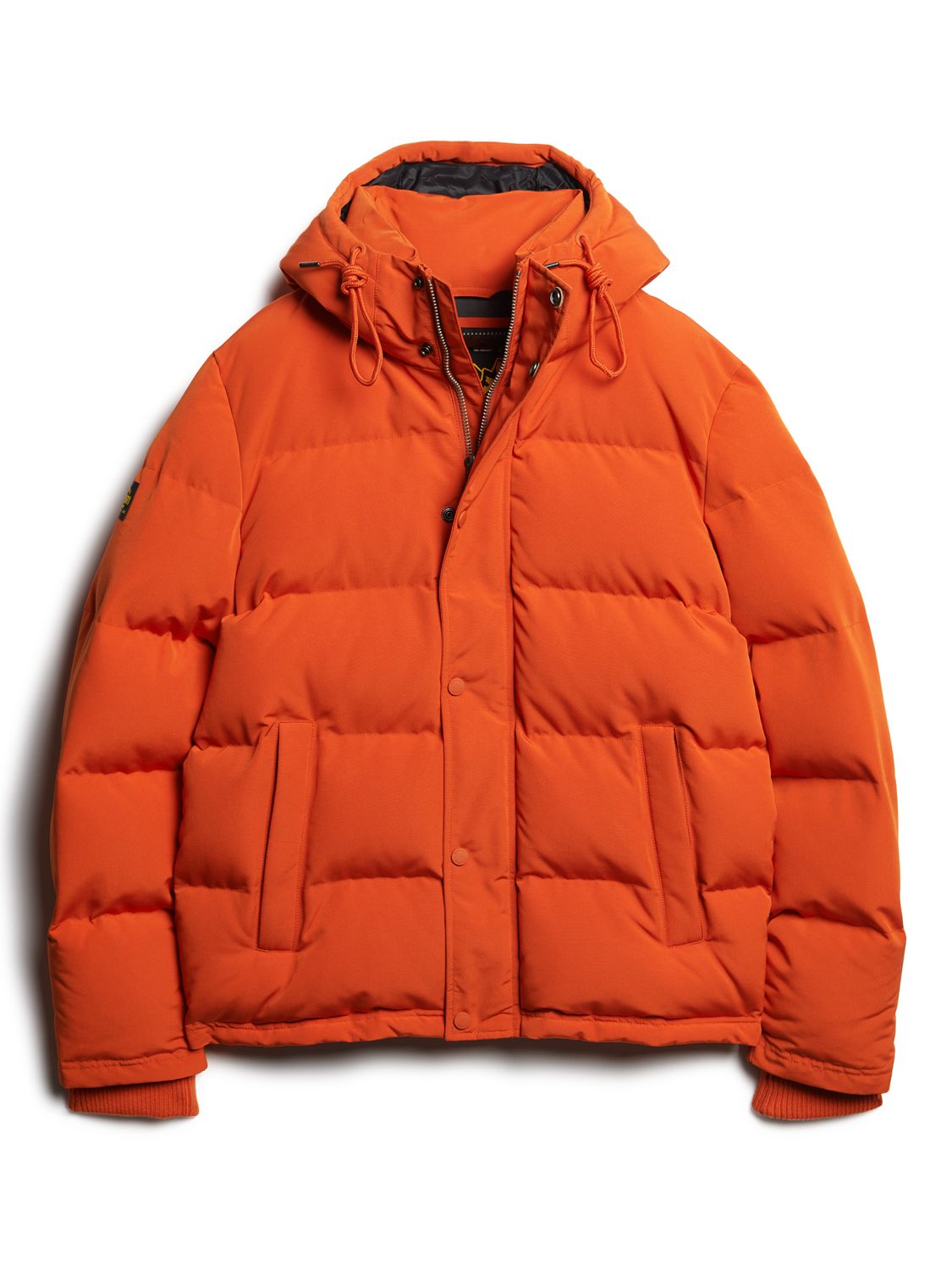 Superdry Everest Hooded Puffer Jacket, Pureed Pumpkin at John Lewis ...