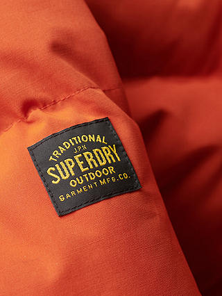 Superdry Everest Hooded Puffer Jacket, Pureed Pumpkin