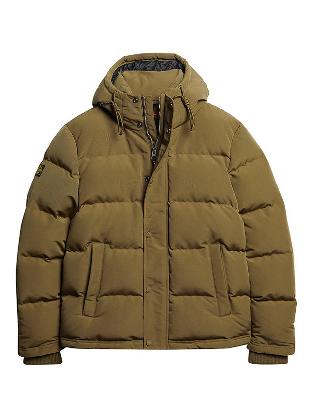 Superdry Everest Hooded Puffer Jacket, Khaki