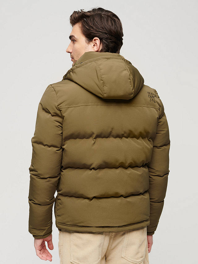 Superdry Everest Hooded Puffer Jacket, Khaki
