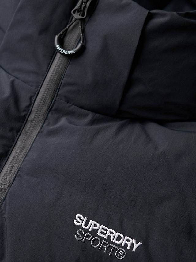 Superdry Hooded Boxy Puffer Jacket, Eclipse Navy