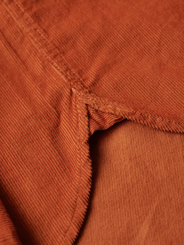 Superdry Trailsman Cord Shirt, Clay Orange