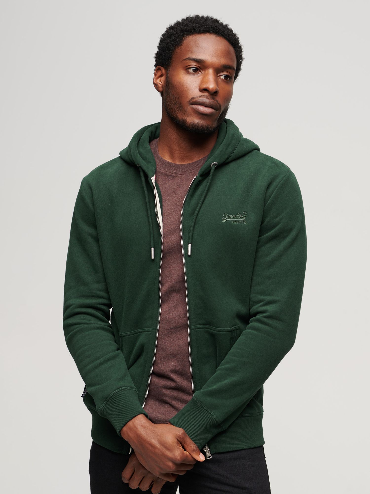 Men's Sweatshirts & Hoodies - Hood, Green | John Lewis & Partners