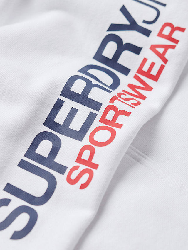Superdry Sportswear Logo Loose Hoodie, Brilliant White