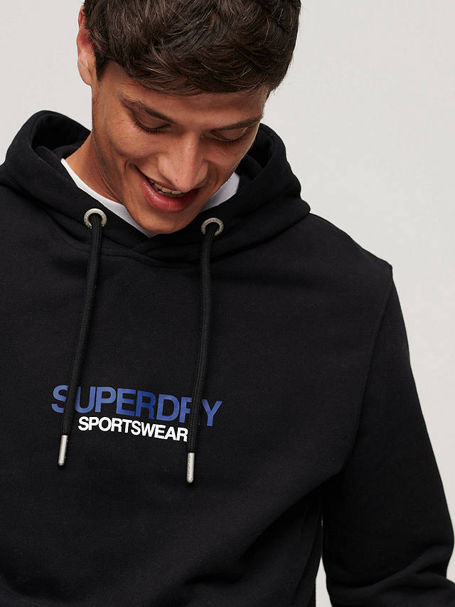Superdry Sportswear Logo Loose Hoodie, Black