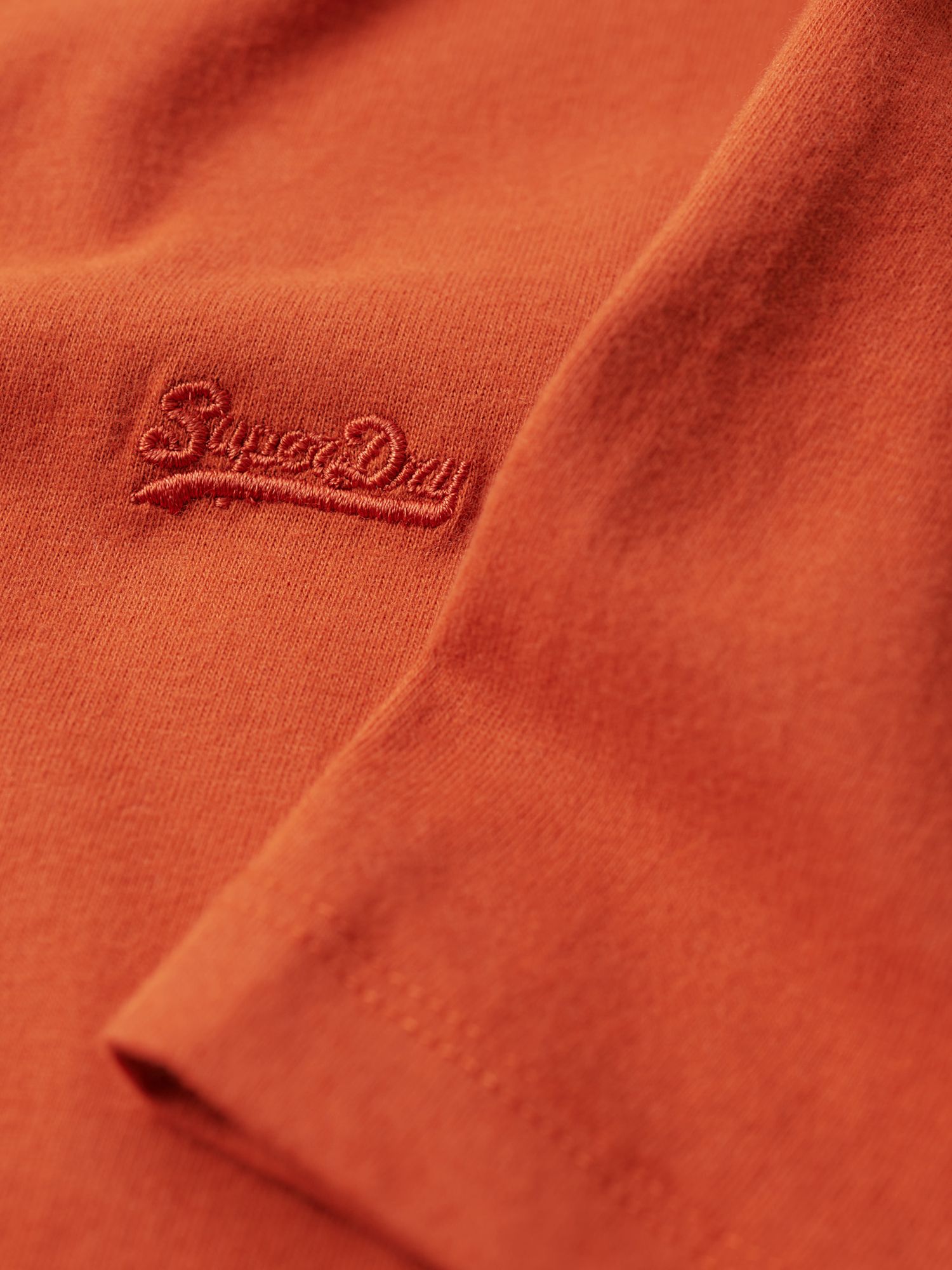 Superdry Organic Cotton Essential Small Logo T-Shirt, Denim Co Rust ...