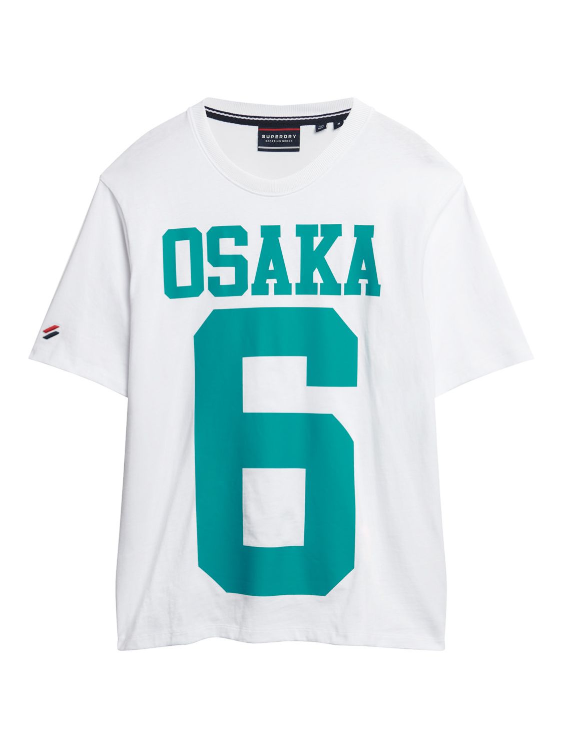 Superdry Osaka Logo Loose T-Shirt, Brilliant White, L