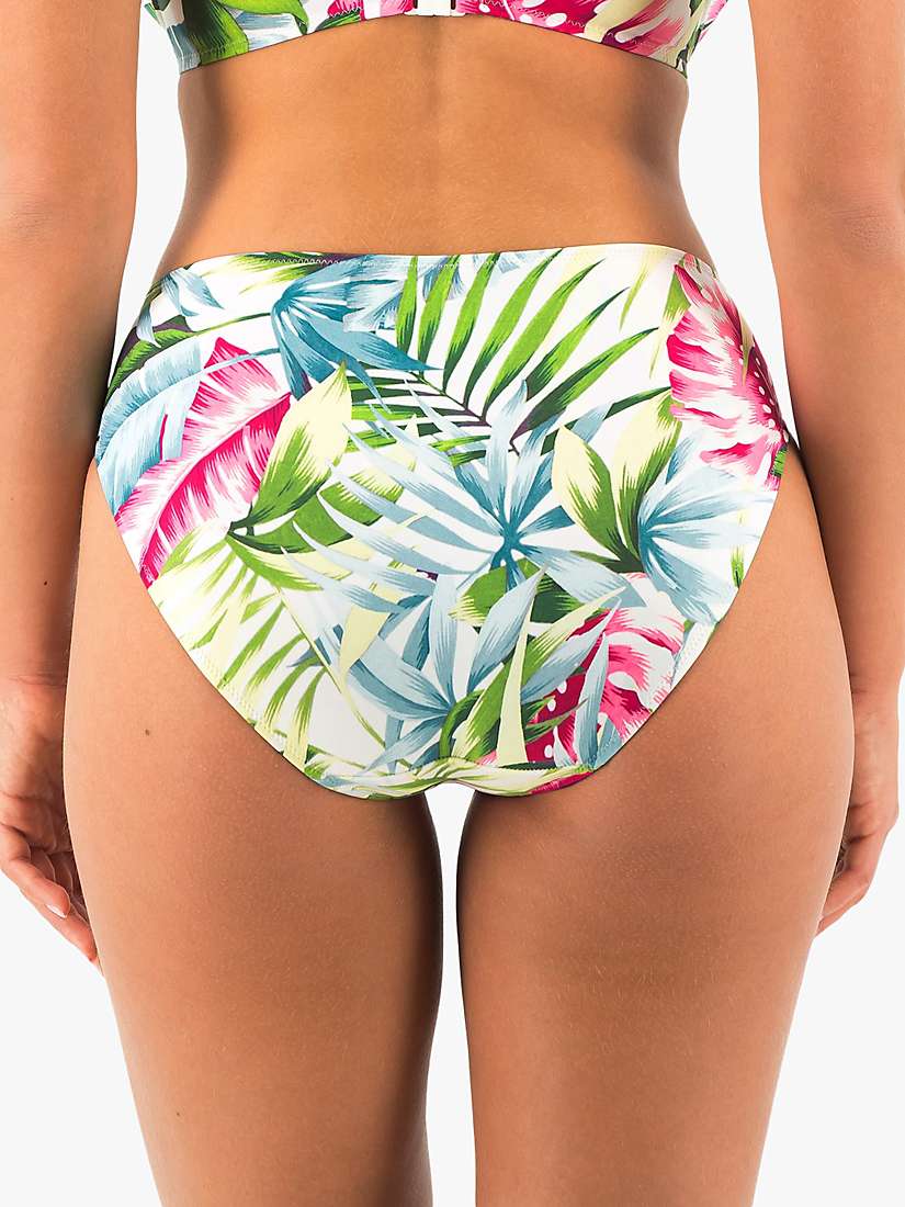 Buy Fantasie Langkawi Palm Print Bikini Bottoms, White/Multi Online at johnlewis.com
