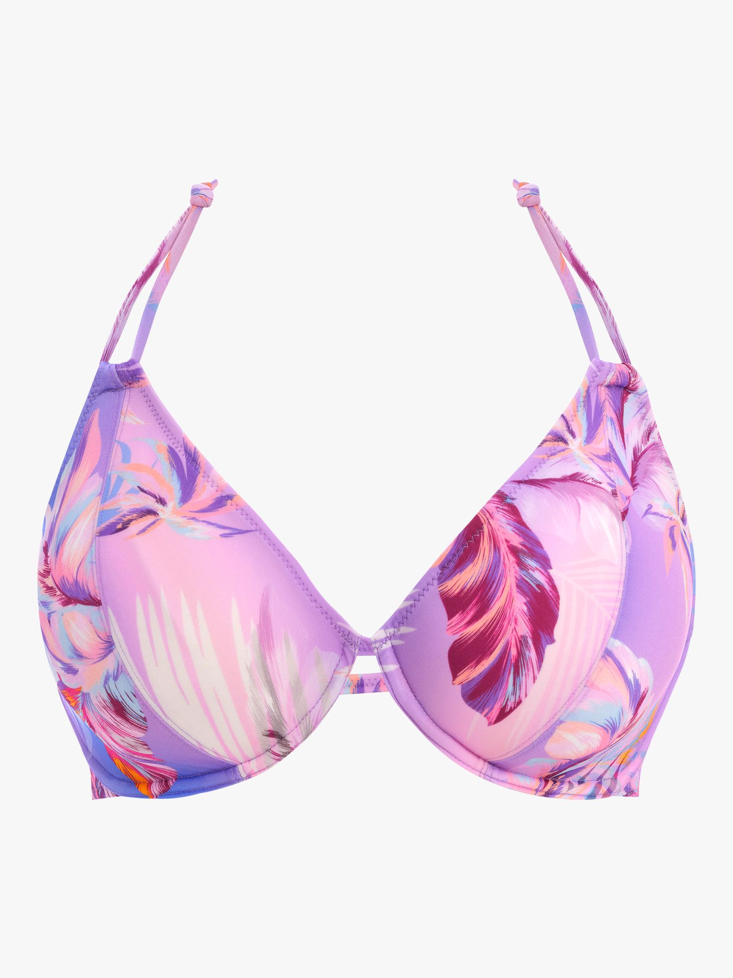 Freya Miami Sunset Underwired Halter Bikini Top, Cassis, 32DD