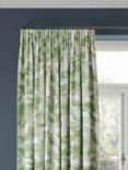 Harlequin Grounded Green Pair Lined Pencil Pleat Curtains, Green