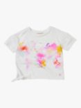 Angel & Rocket Brooke Tie Side T-Shirt, White/Multi