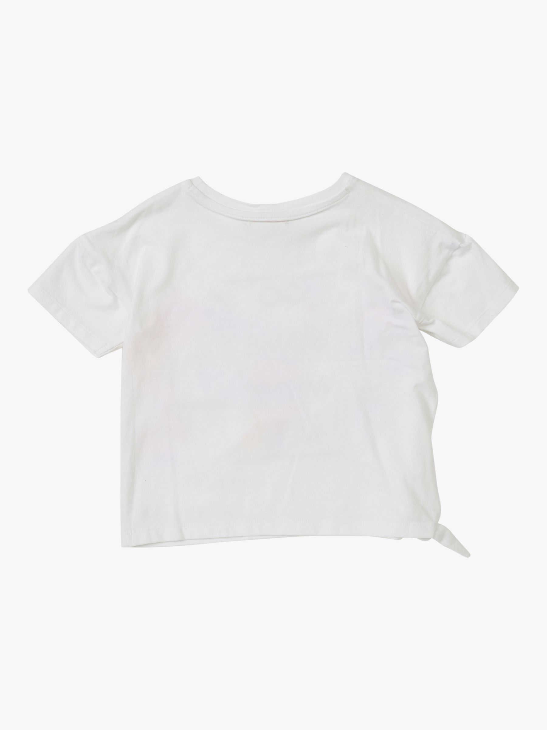 Angel & Rocket Brooke Tie Side T-Shirt, White/Multi, 3 years