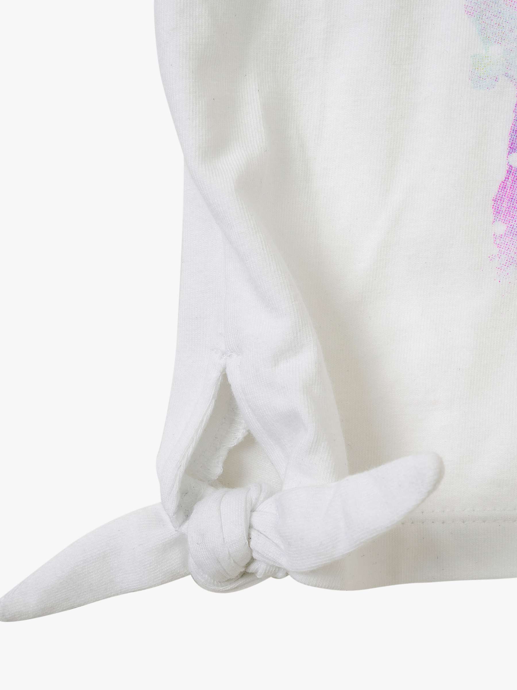 Buy Angel & Rocket Brooke Tie Side T-Shirt, White/Multi Online at johnlewis.com