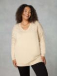 Live Unlimited Curve Cashmere Blend Sequin Jumper